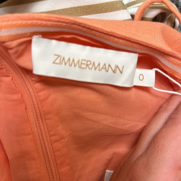 ZIMMERMAN Floral-Appliqué Linen Dress - Picture 4 of 7